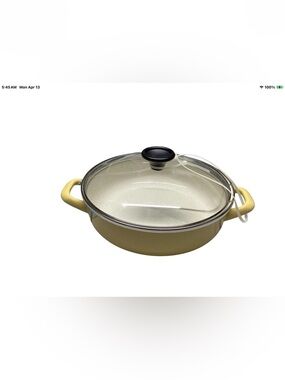 CHEF Atelier ENAMEL STEEL Stockpot with Lid 3.4qt Serbia 3.4 QUARTS Casserole